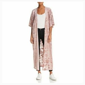 Mauve Vintage Havana Velvet Burnout Duster